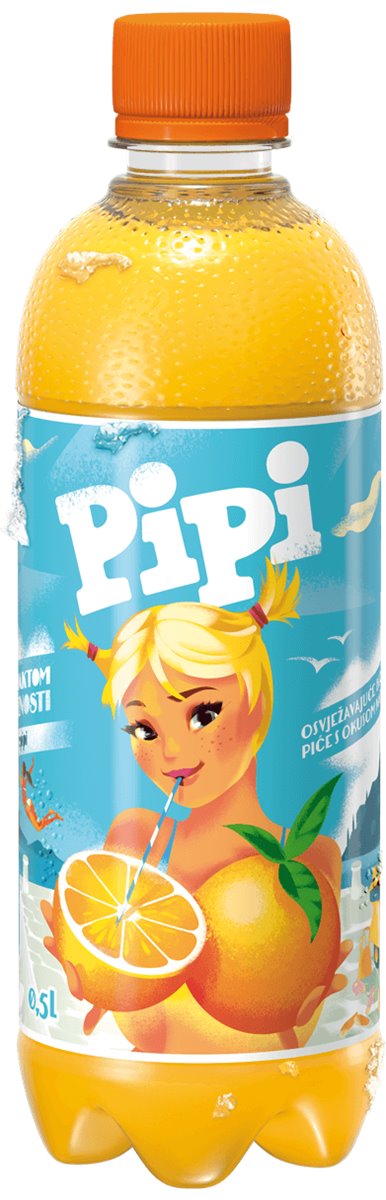 Pipi | 12x PIPI-ORANGE 0,5L