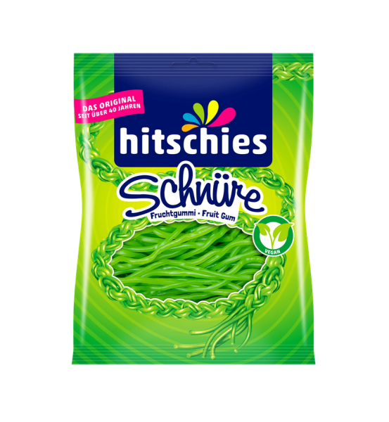 Hitschies | Schnüre Apfel 125g, Fruchtgummi