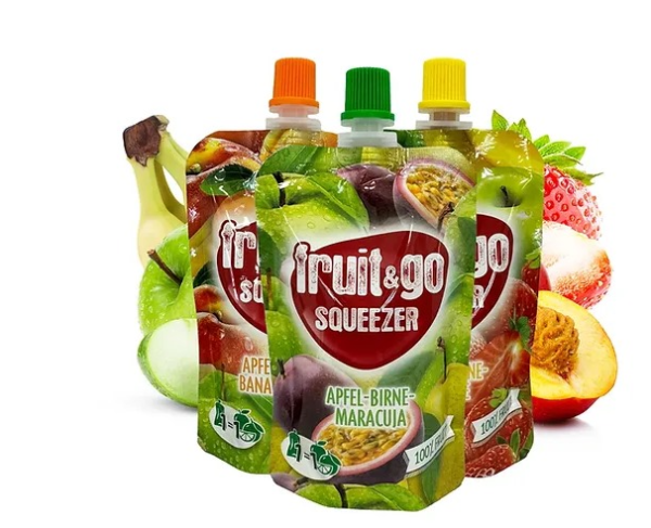 SQUEEZER | fruit&go verschiedene Sorten 100g, Fruchtpüree