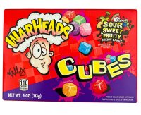 Warheads | Cubes 113g, Fruchtgummi, amerikanische...