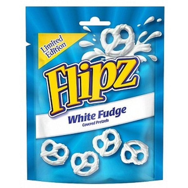 Flipz | 6x White fudge 90g, Brezeln, Schokolade