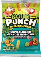 Sour Punch | 12x Tropical Bites 105g, Fruchtgummi,...