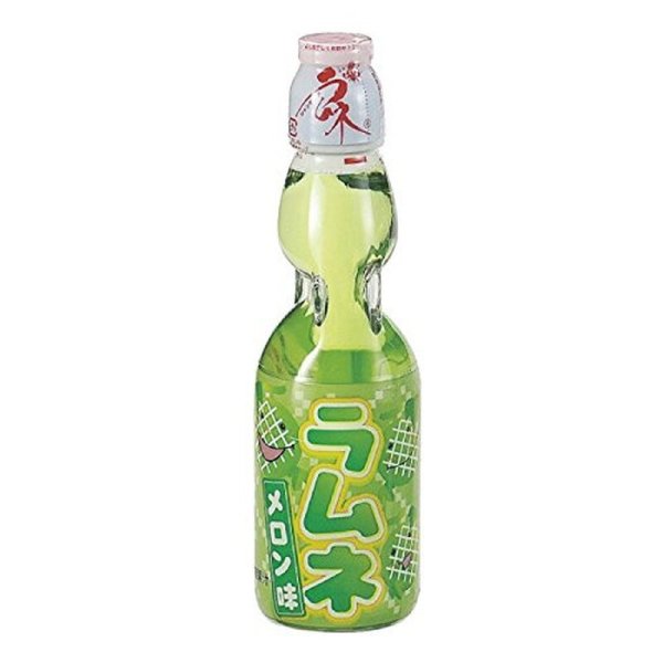 Hata Kosen | 30x Ramune Melone 200ml, Erfrischungsgetränk, japanische Limonade