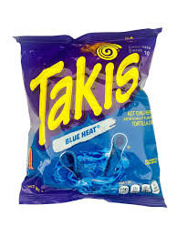 Takis | Blue Heat 92,3g Tortilla Chips, Hot Chilli Pepper, Scharf, USA Snack