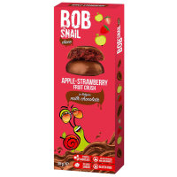 Bob Snail | 12x Apfel Erdbeere Fruit Crush Schoko 30g