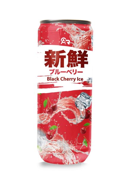 ACR | 24x Asian Style Black Cherry Ice Sparkling 330ml, Erfrischungsgetränk, Limonade