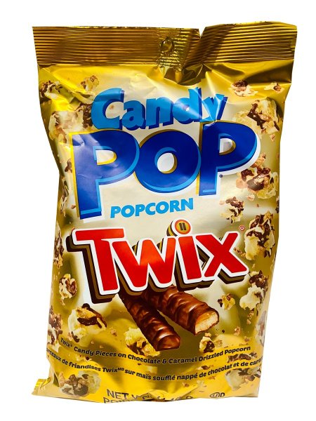 Candy Pop | 8x Twix Popcorn 28g, amerikanische Süßigkeiten, USA