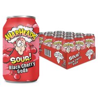 Warheads | 12 x Sour Black Cherry Soda 355ml