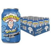 Warheads |  12 x Sour Blue Rasberry Soda 355ml