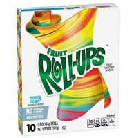 Fruit Flavored Snacks | Fruit Roll-Ups Tropical Tie-Dye,...